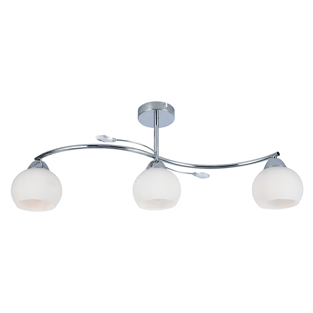 Lustra Abajur Connor Silver & White Premium 3xE27