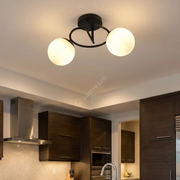 Lustra Abajur Dalin Black 2xE27