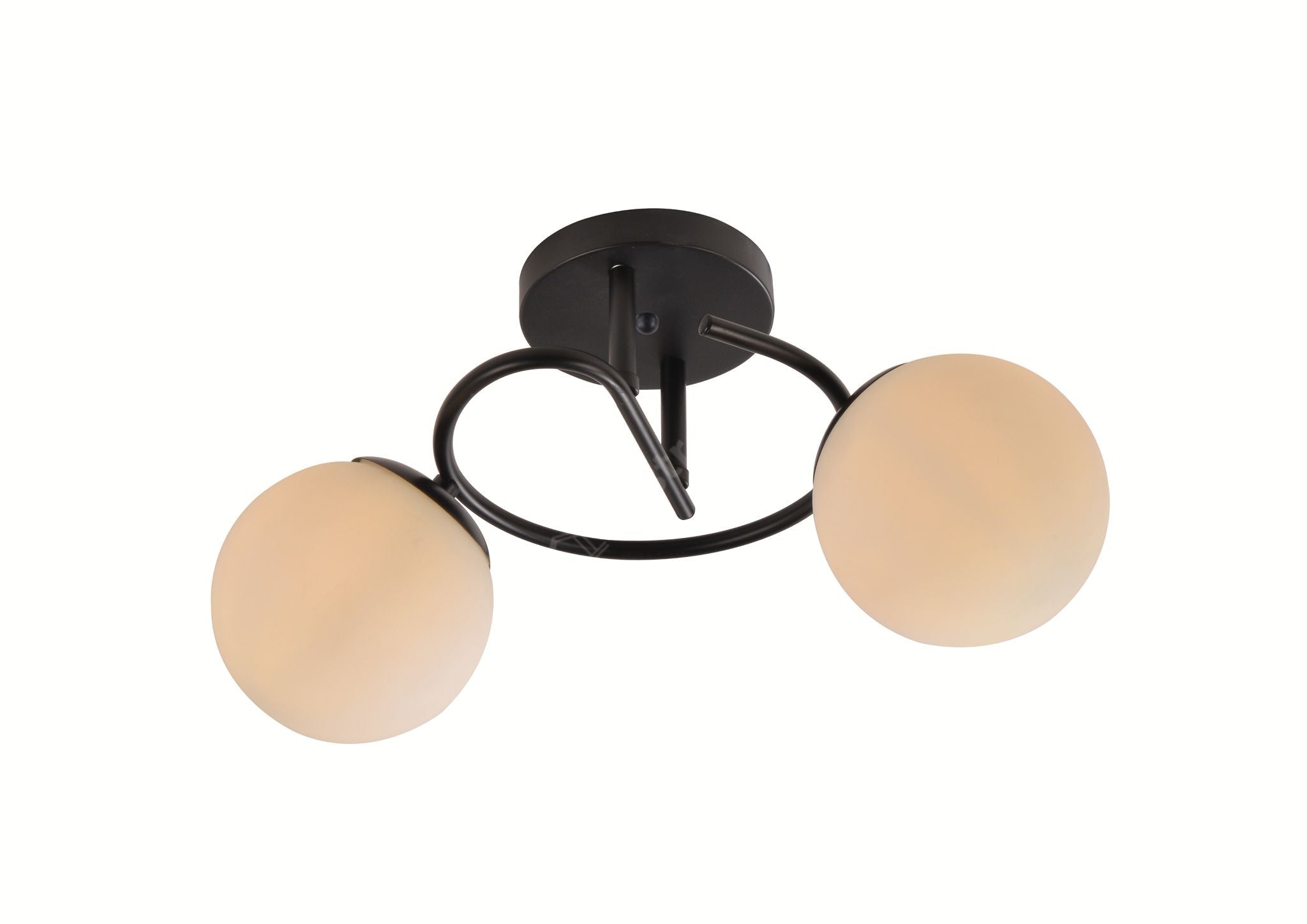 Lustra Abajur Dalin Black 2xE27