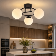 Lustra Abajur Dalin Black 3xE27