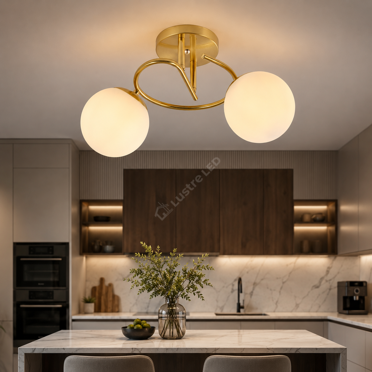 Lustra Abajur Dalin Gold 2xE27