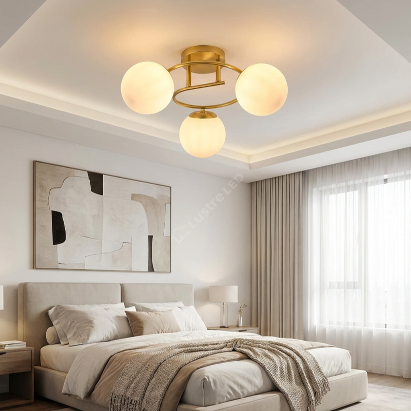 Lustra Abajur Dalin Gold 3xE27