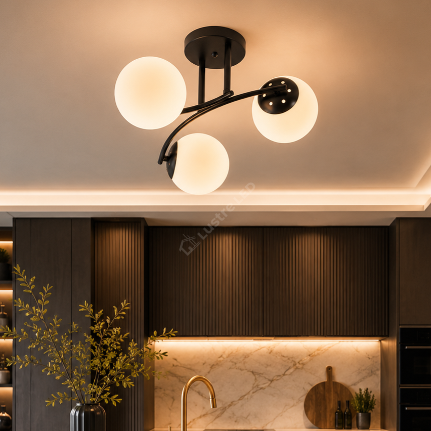 Lustra Abajur DORO Black 3xE27