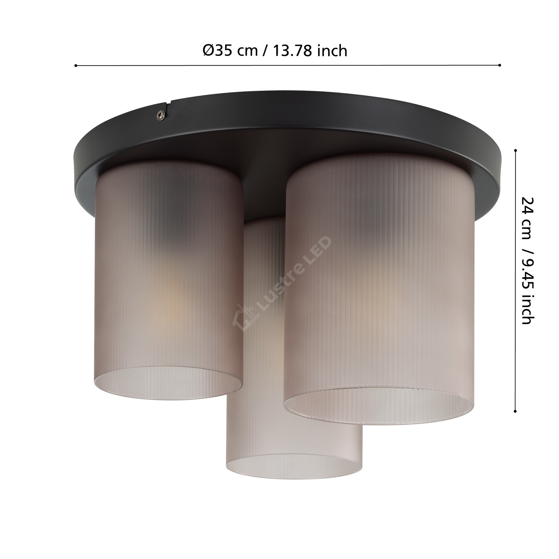 Lustra COLOMERA Black 35CM Eglo Lighting Fixtures