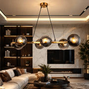 Lustra Abajur Fumuriu GOLD Liniara 6xE27 MX401-6