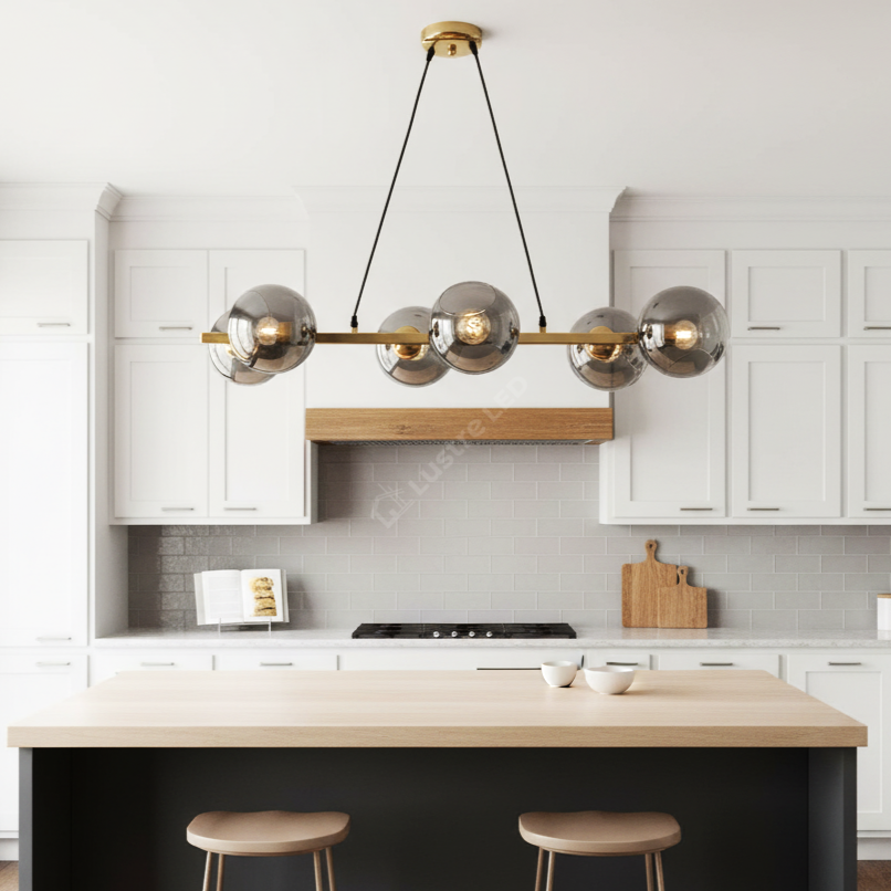 Lustra Abajur Fumuriu GOLD Liniara 6xE27 MX401-6