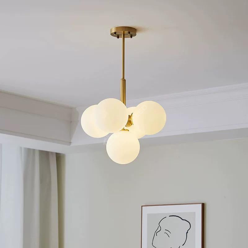 Lustra Abajur Mat Gold Dx2410-5 Chandeliers