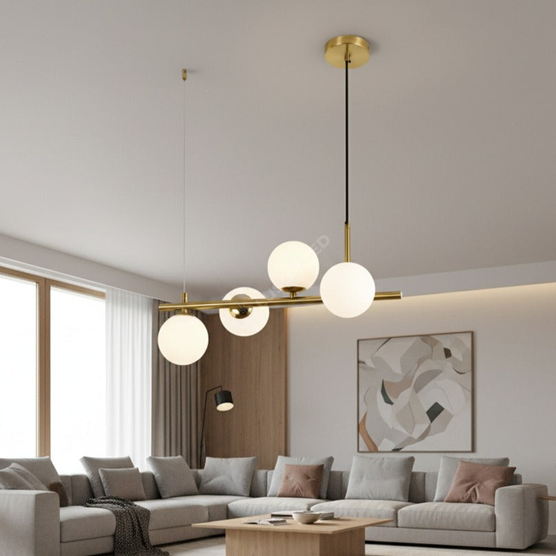 Lustra Abajur MAT GOLD Liniara 4xG9 48cm SKYLINE