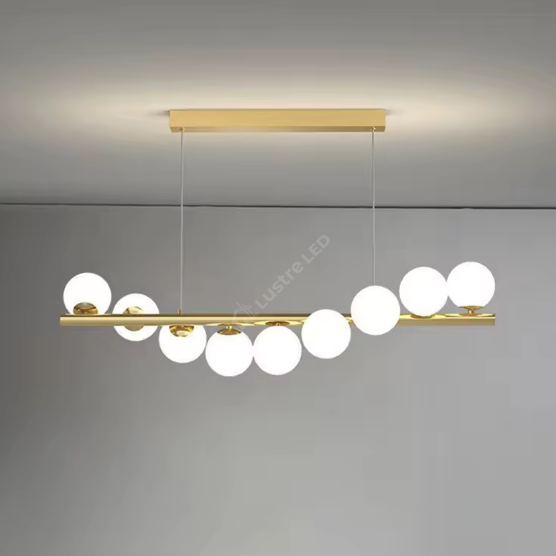 Lustra Abajur MAT GOLD Liniara DX332-9 AURIE / ABAJUR Chandeliers