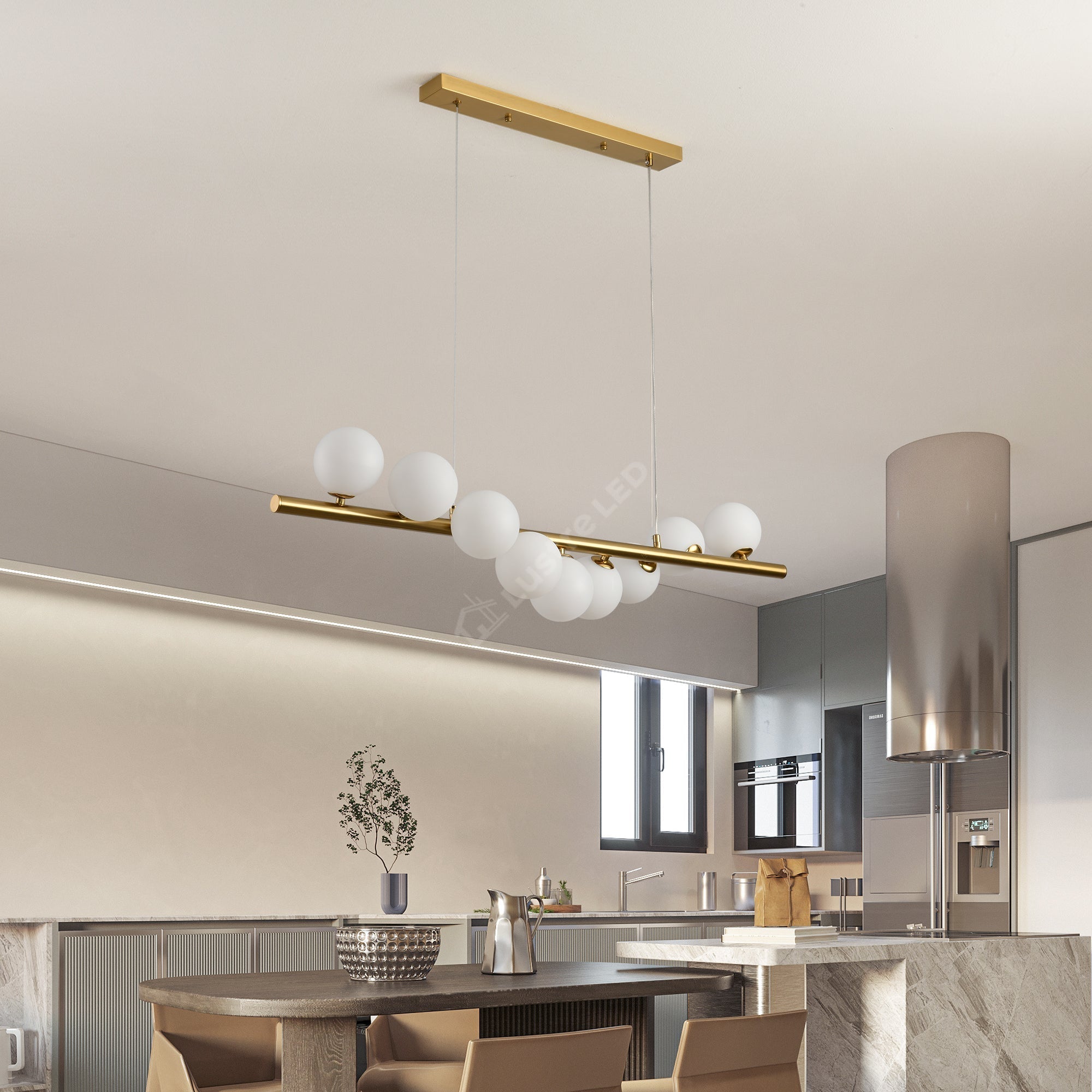 Lustra Abajur MAT GOLD Liniara DX332-9