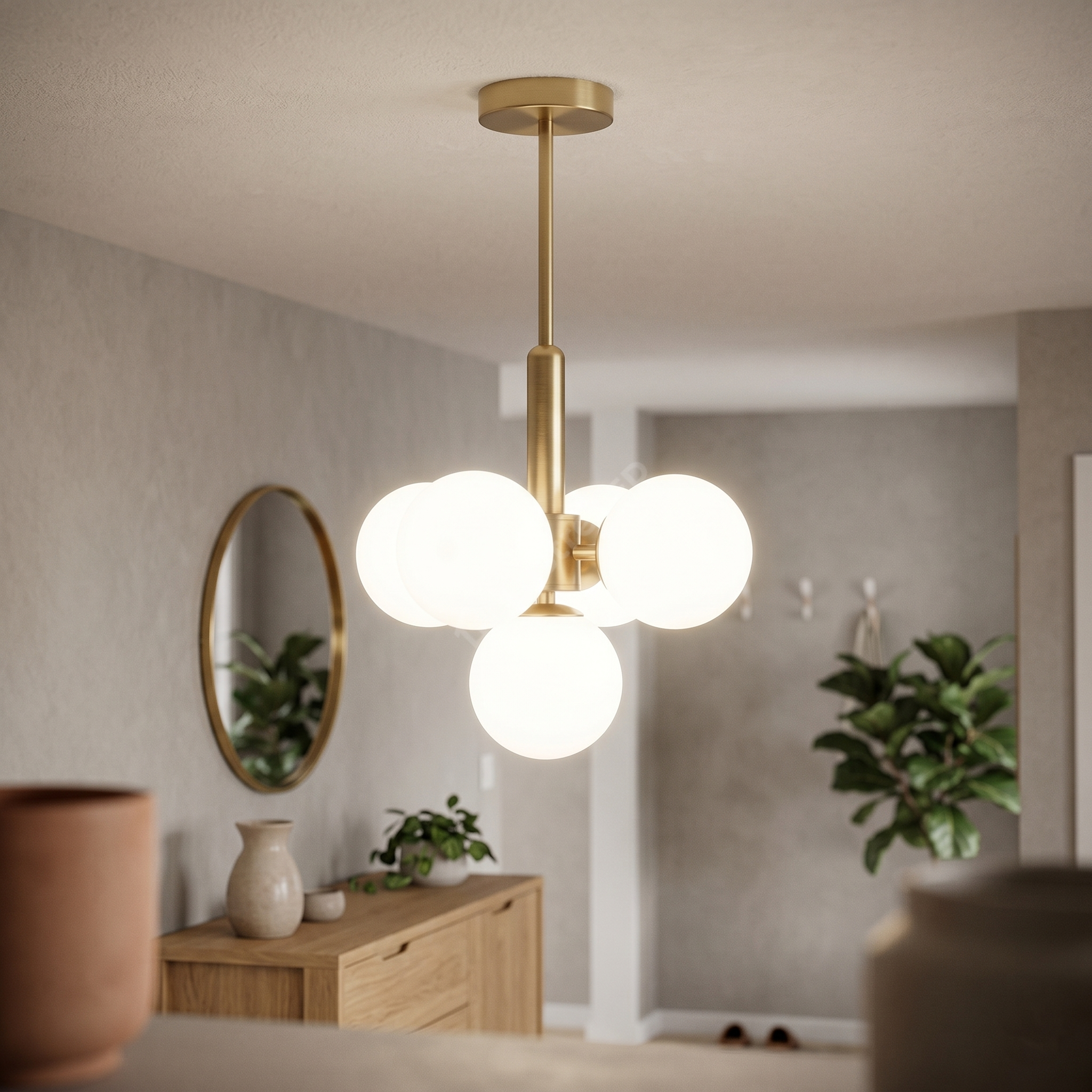 Lustra Abajur MAT Gold VINTER 5xG9