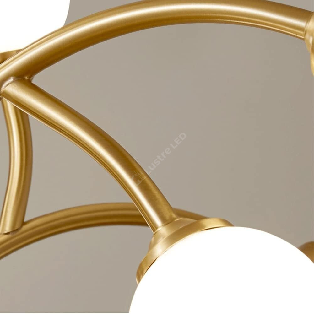 Lustra Nordic Style Abajur MAT Golden Beans 66108-12 AURIE / ABAJUR / 70CM Chandeliers
