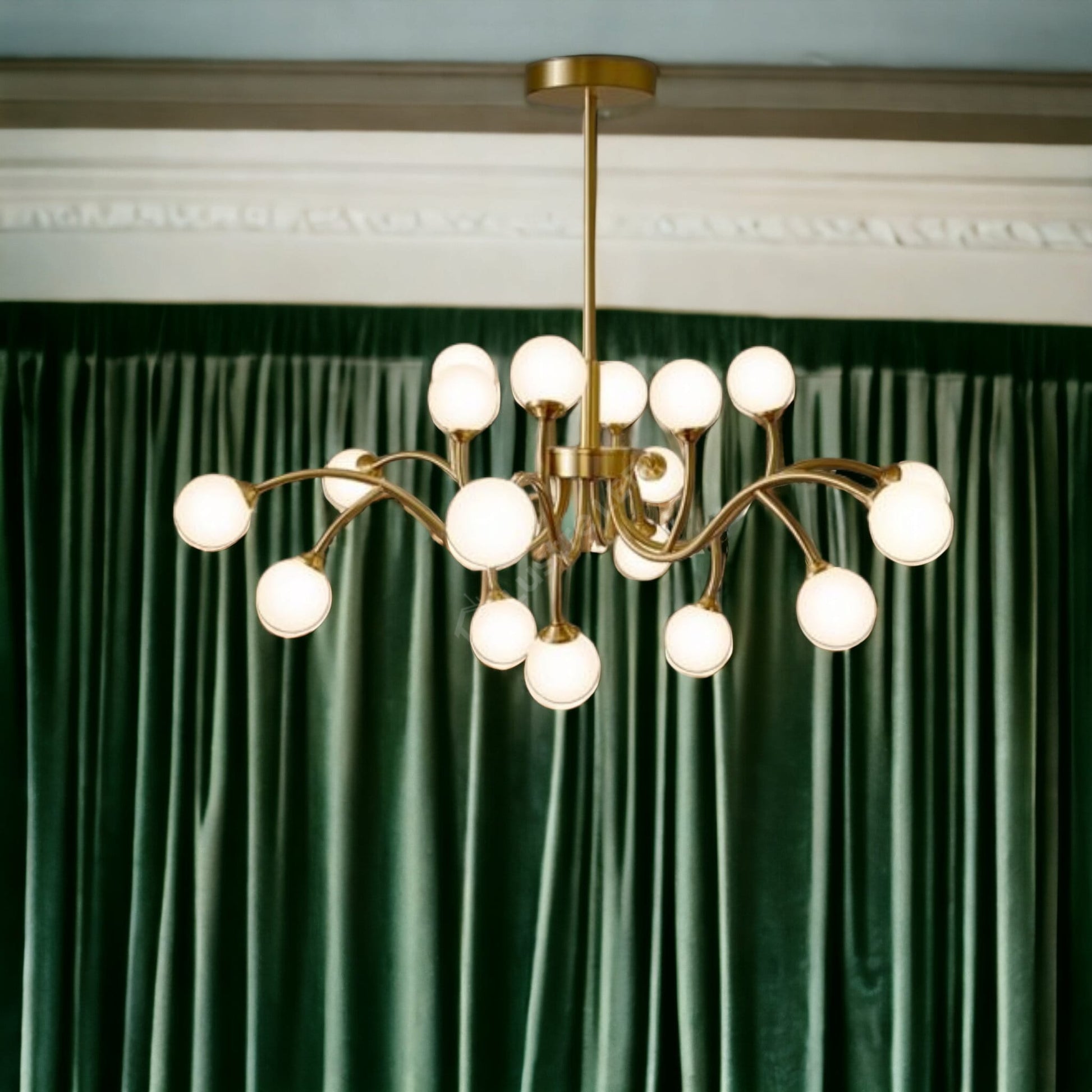 Lustra Nordic Style Abajur Mat Golden Beans 66108-18 Chandeliers