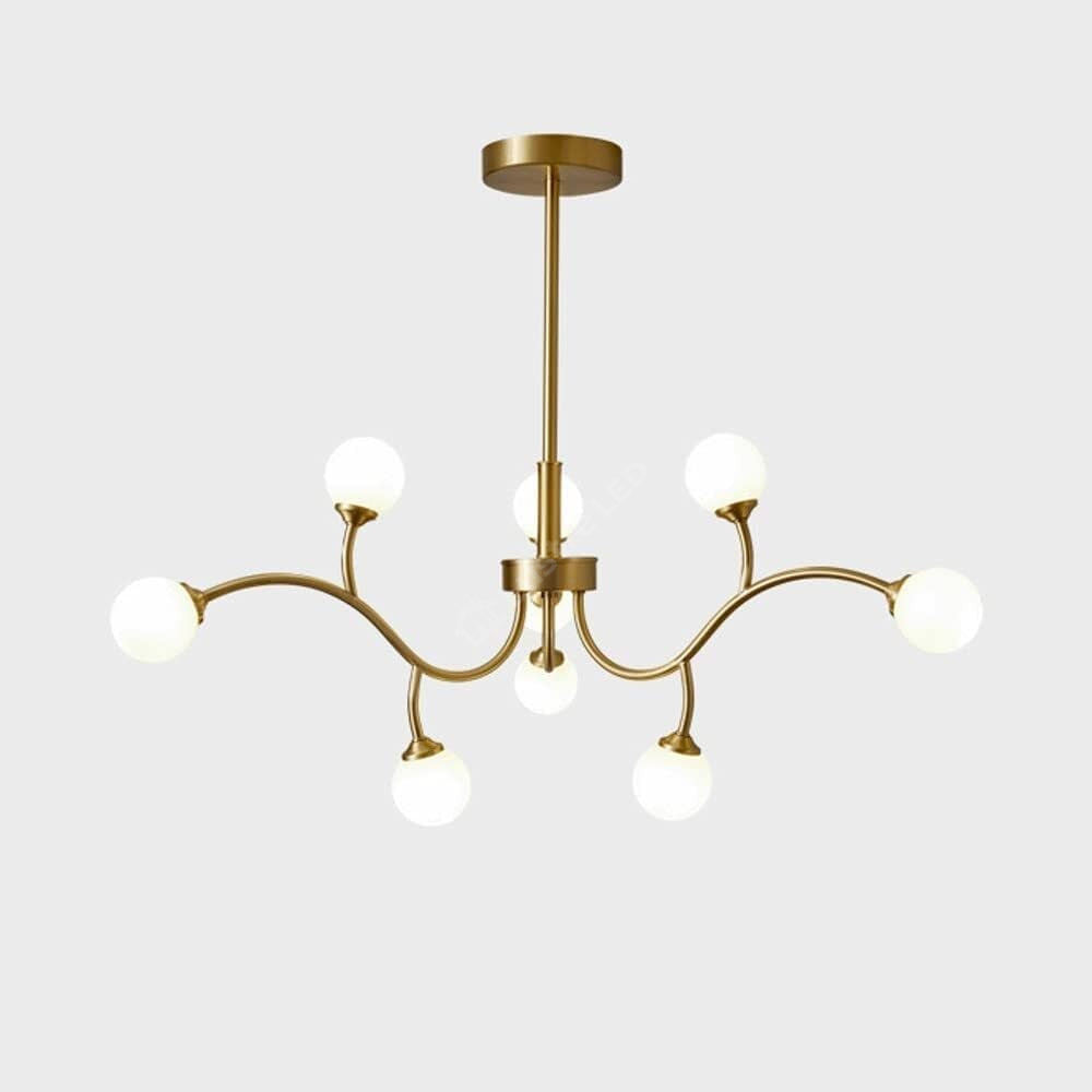 Lustra Nordic Style Abajur MAT Golden Beans 66108-9 AURIE / ABAJUR / 60CM Chandeliers