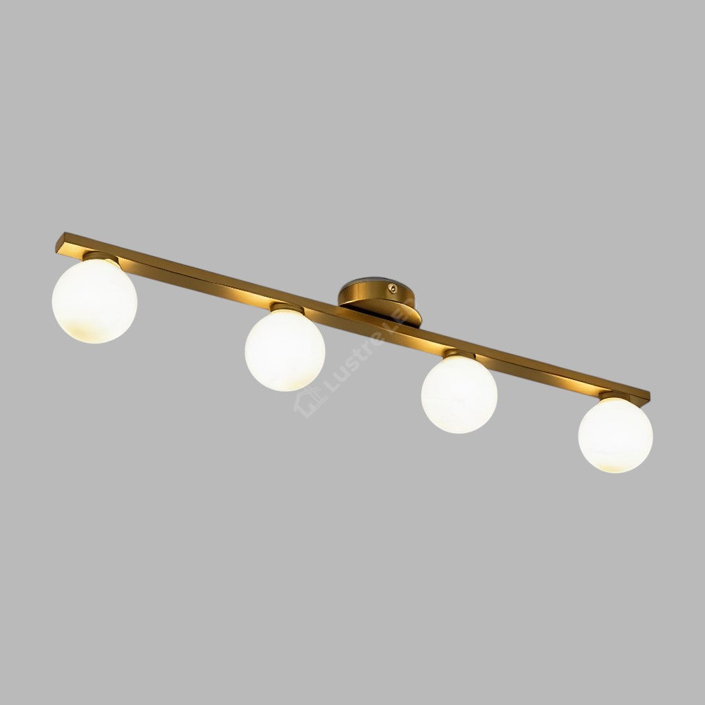 Lustra Abajur MAT LEEDS Nordic 68CM GOLD 4xG9