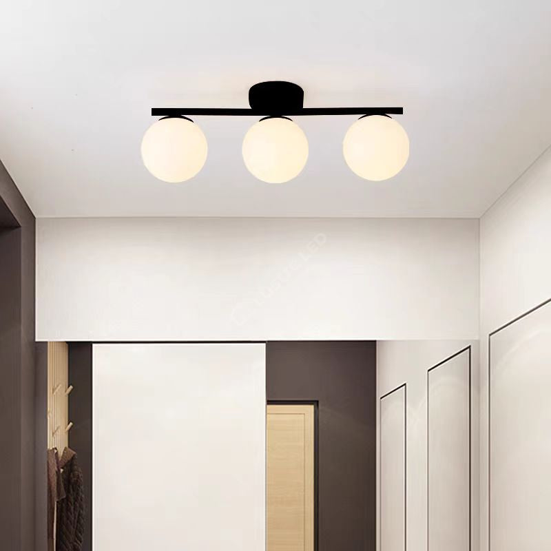 Lustra Abajur MAT Nordic Black 3xE27 DN117-3/BK NEAGRA / ABAJUR Chandeliers