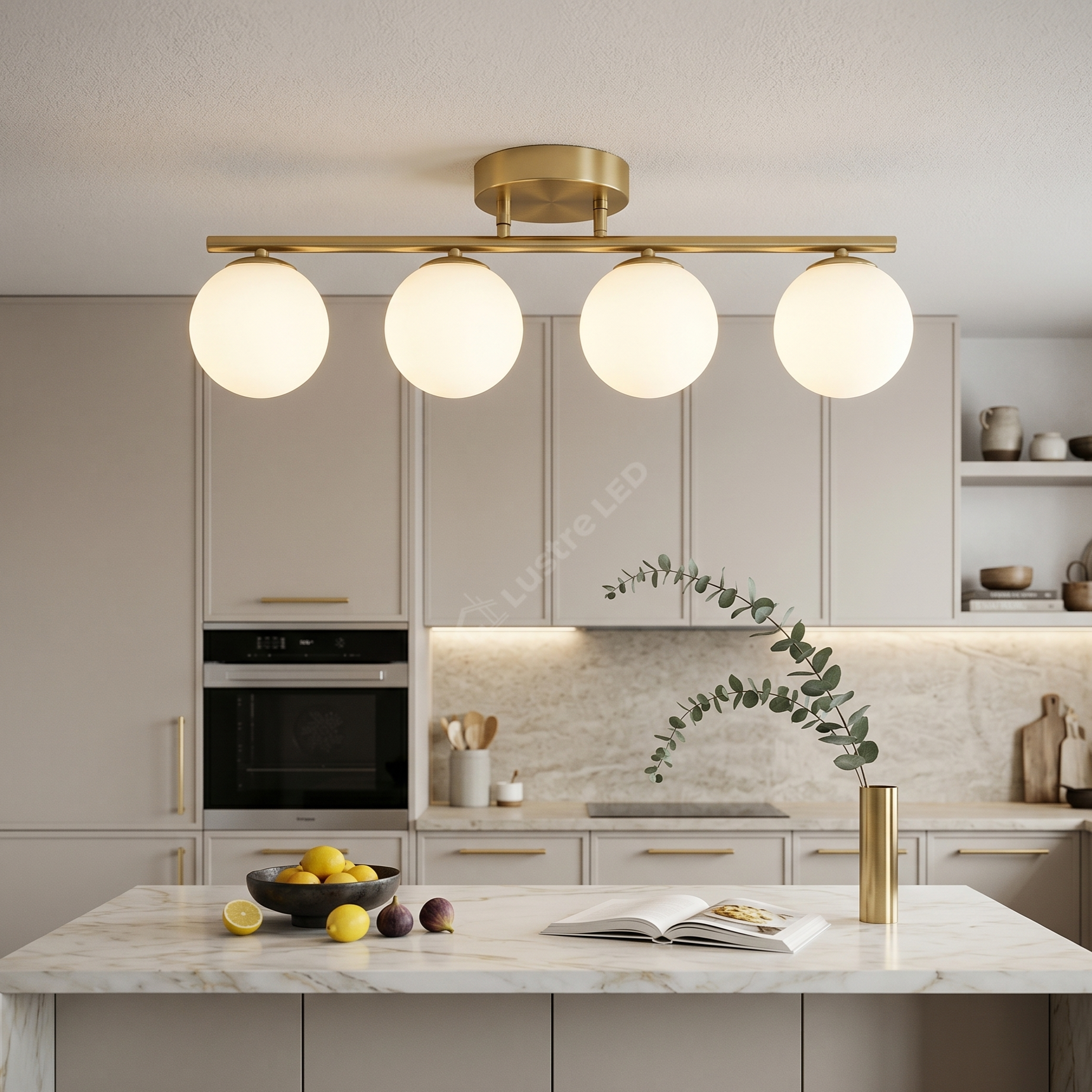 Lustra Abajur MAT Nordic GOLD 4xE27 60CM