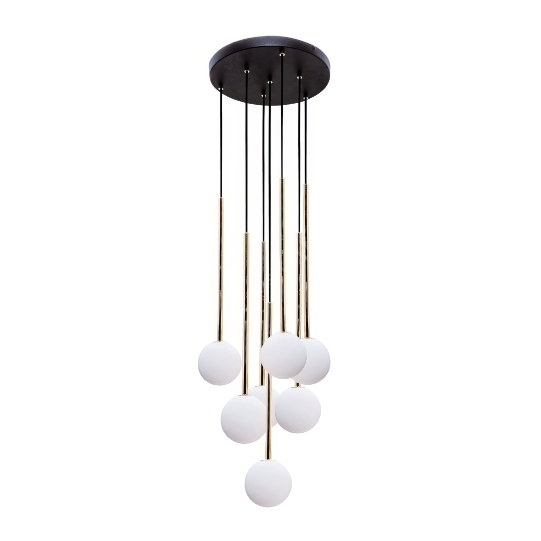 Lustra Abajur 7xG9 Black Nuvon NEAGRA / ABAJUR Chandeliers