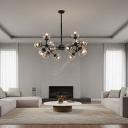 Lustra Abajur Transparent Black RAXO NEAGRA / ABAJUR Chandeliers