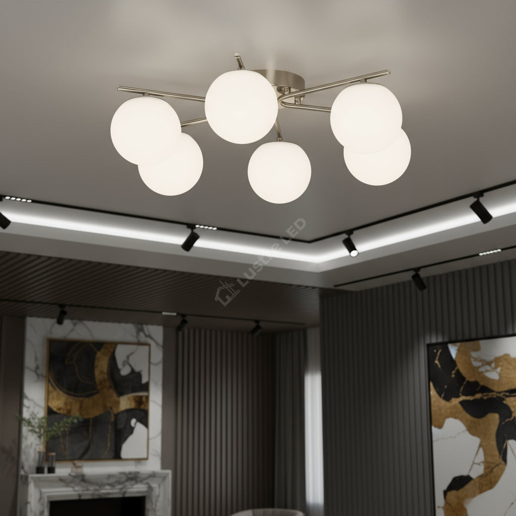 Lustra Abajur VILO 6xE27 Chrome