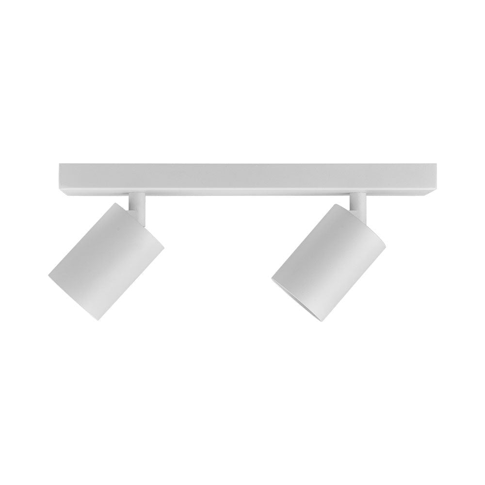 Lustra Alba Liniara cu 2 Spoturi Reglabile 2xGU10 Lighting Fixtures
