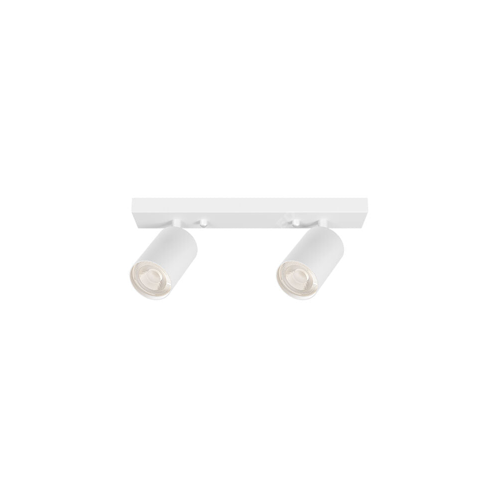 Lustra Alba Liniara cu 2 Spoturi Reglabile 2xGU10 Lighting Fixtures