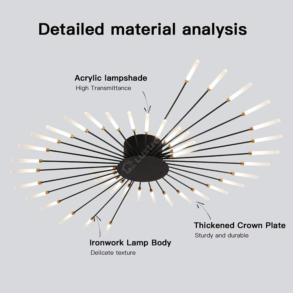 Lustra American Beauty Black Chandeliers
