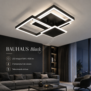 Lustra Aplicata BAUHAUS Black Square 50CM Echivalent 450W Telecomanda