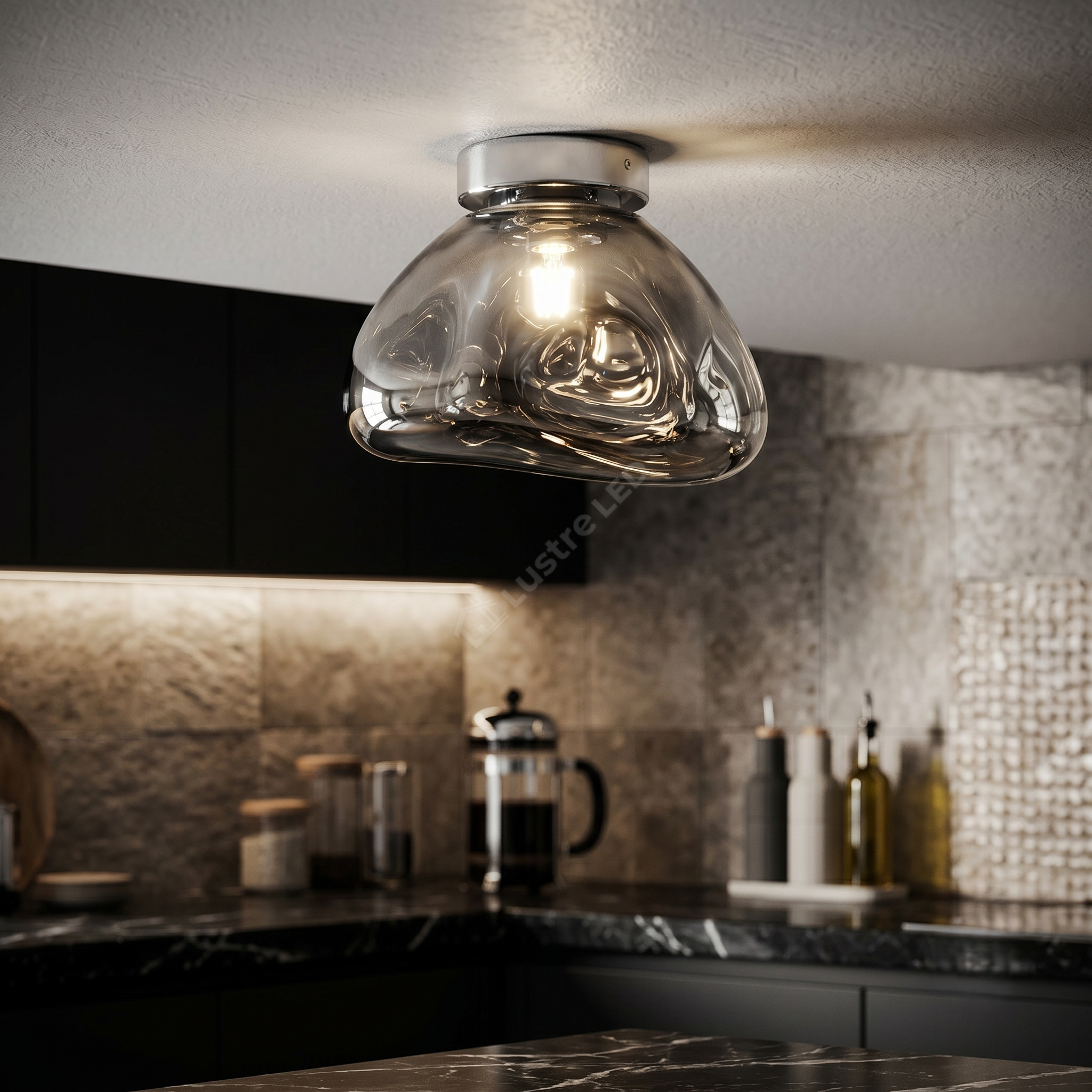 Lustra Aplicata Chrome Orb 1xE27 Premium