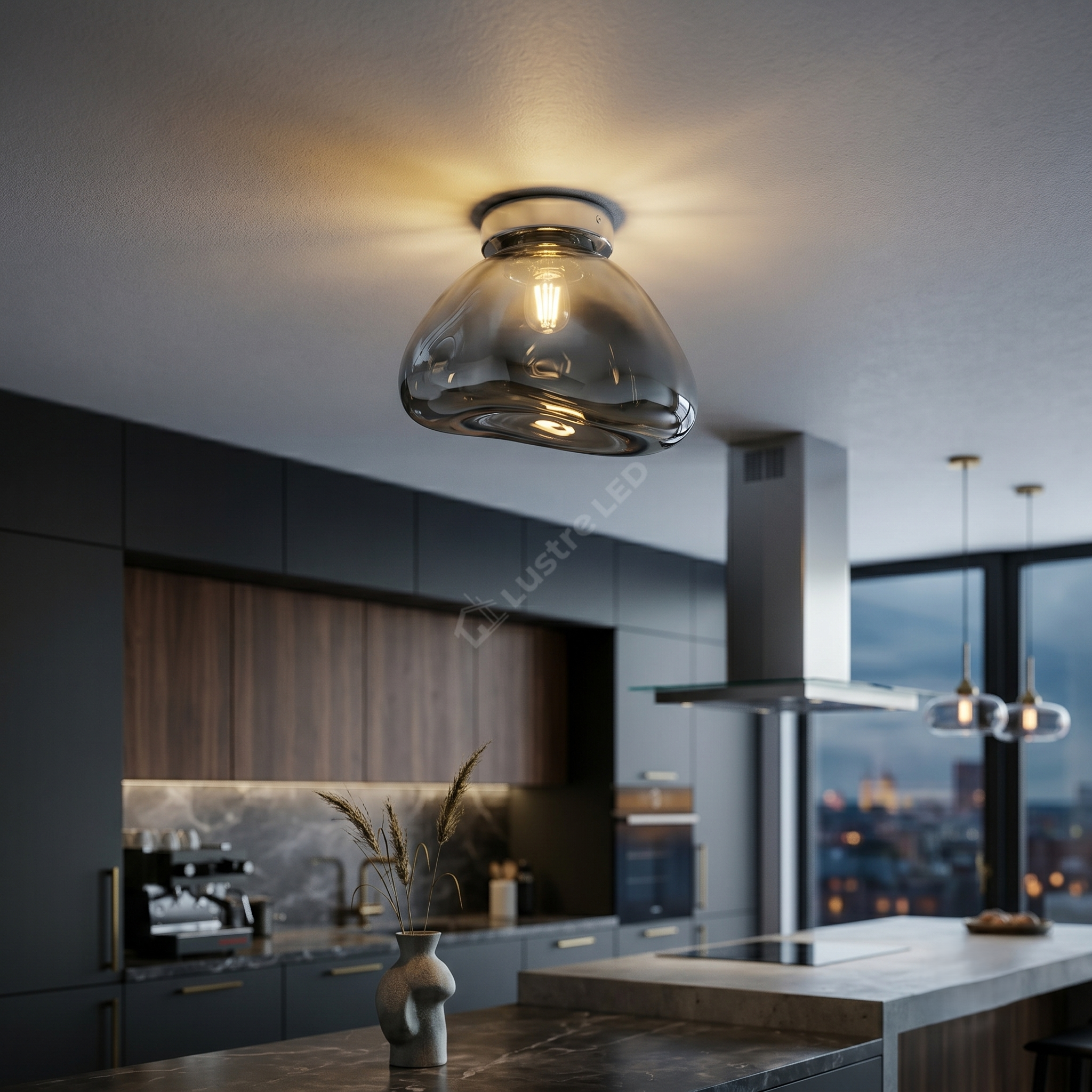 Lustra Aplicata Chrome Orb 1xE27 Premium