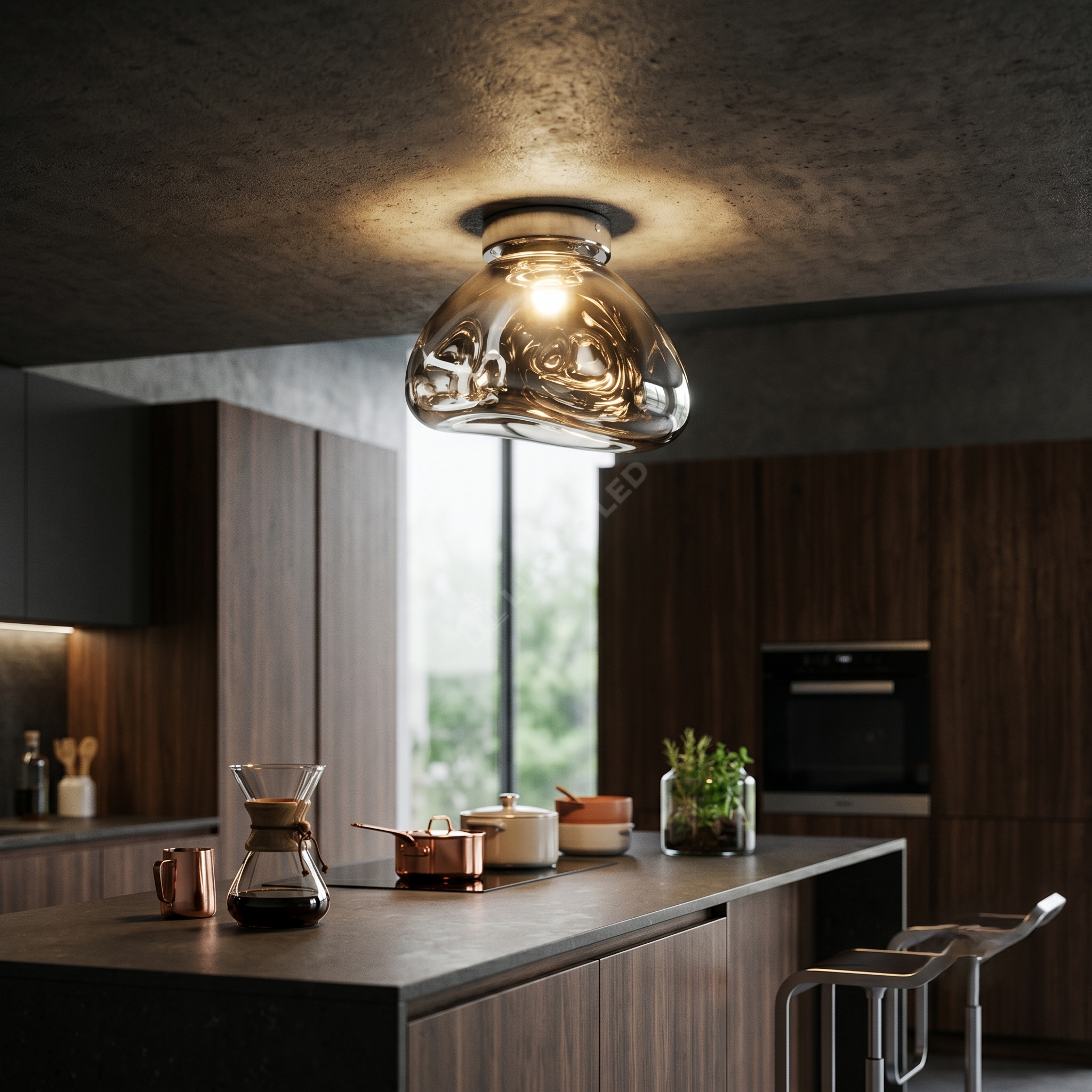 Lustra Aplicata Chrome Orb 1xE27 Premium