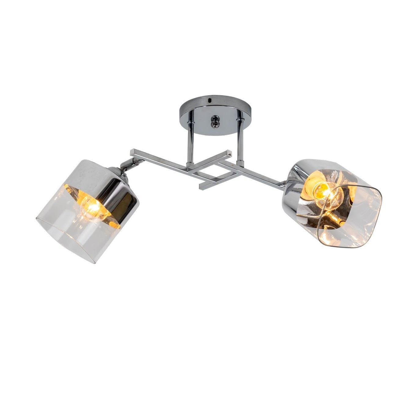 Lustra Aplicata GHIACCIO Chrome 2xE27 Sticla 46CM