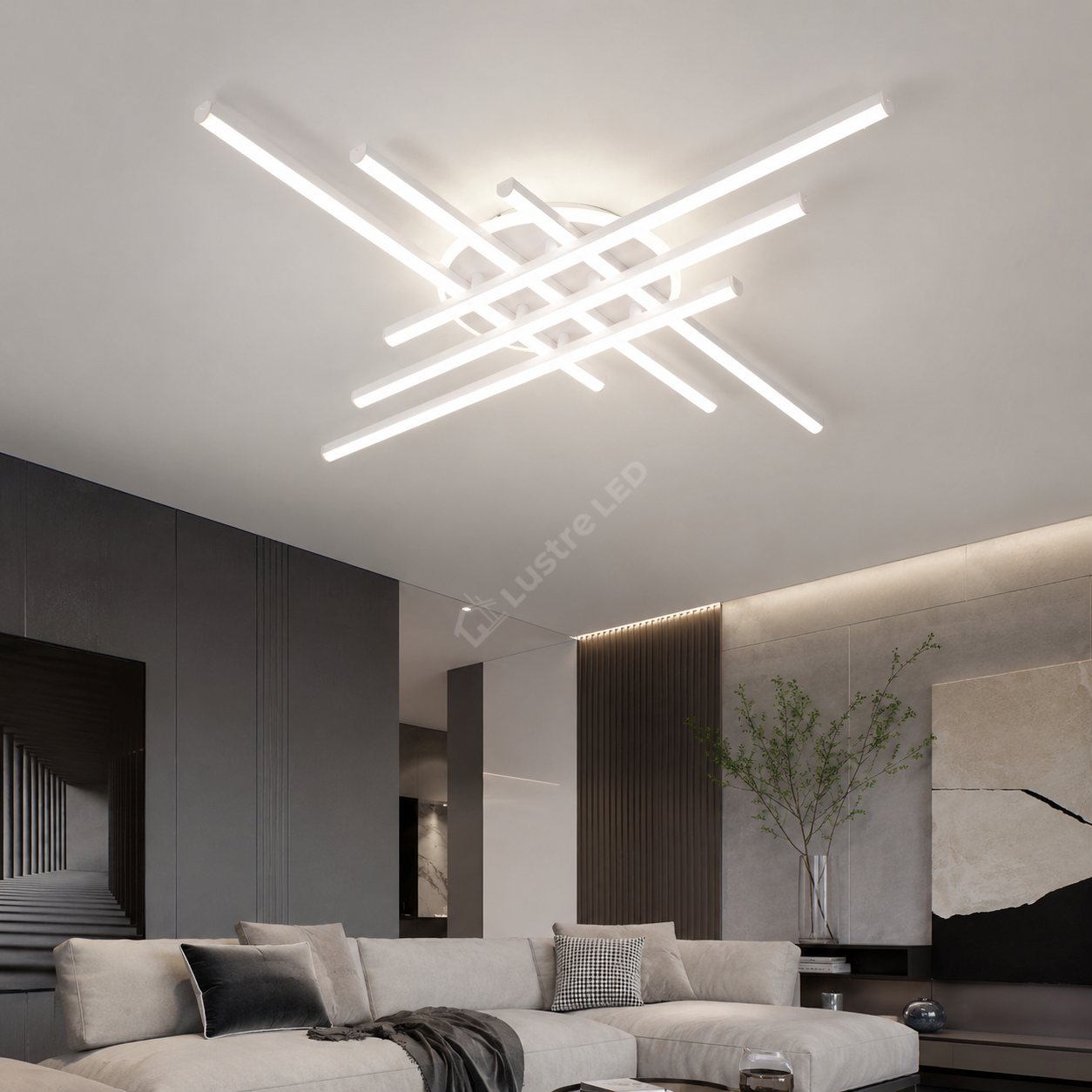Lustra Aplicata MATRIX White 80CM Echivalent 450W Telecomanda