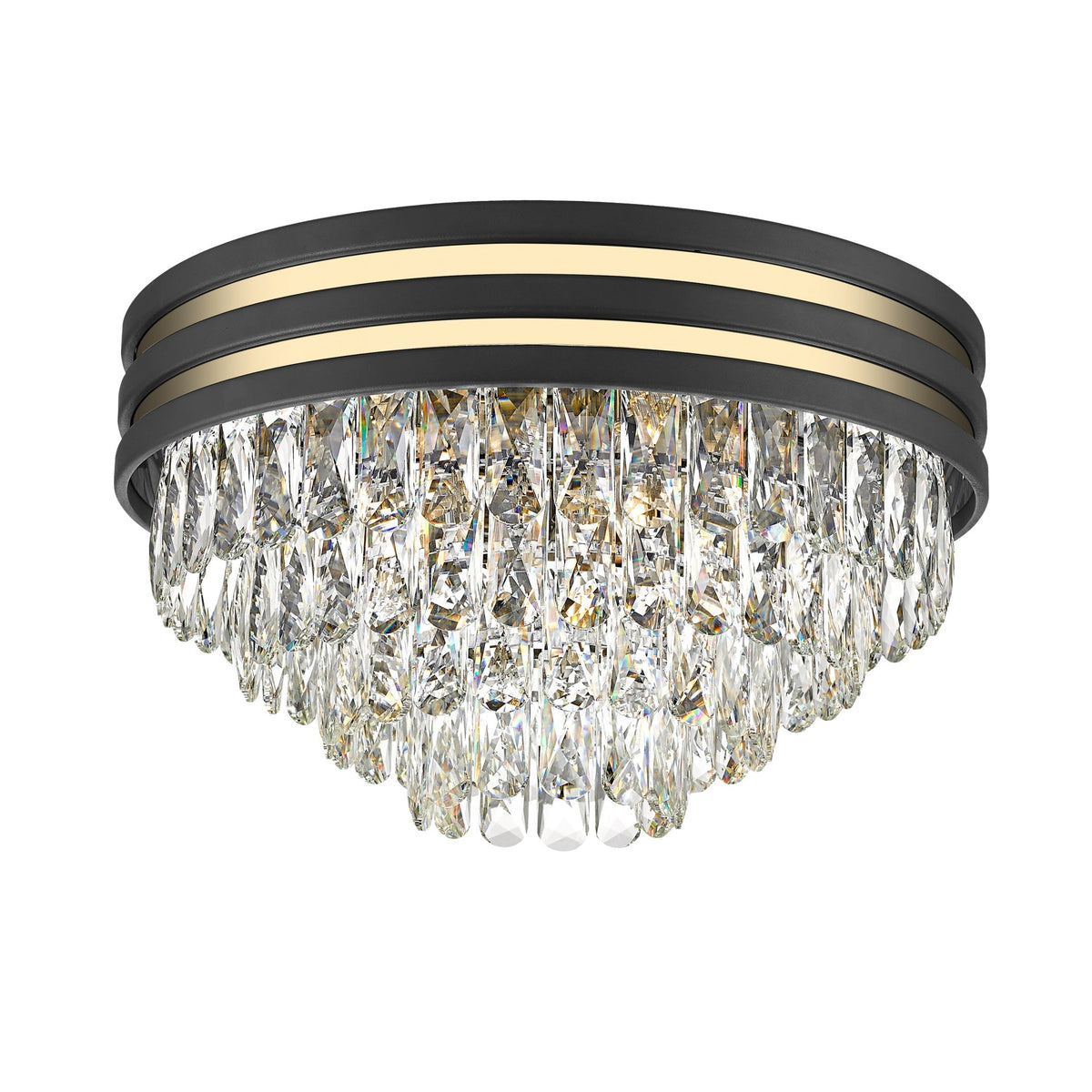 Lustra Aplicata Naica Crystal Black Premium Ø46CM