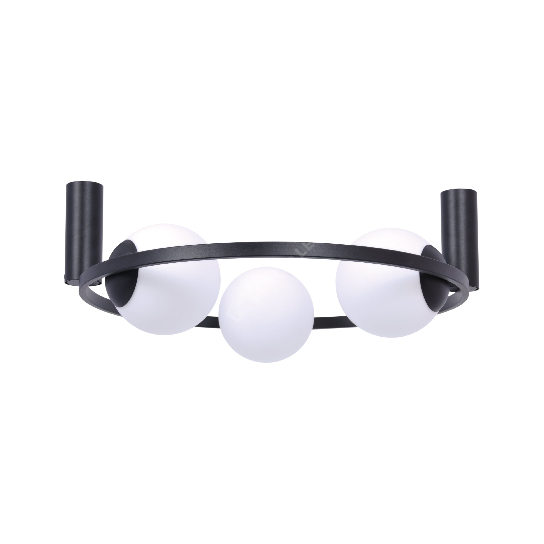 Lustra Aplicata ORBIT Black cu Abajur 3xE27 58CM