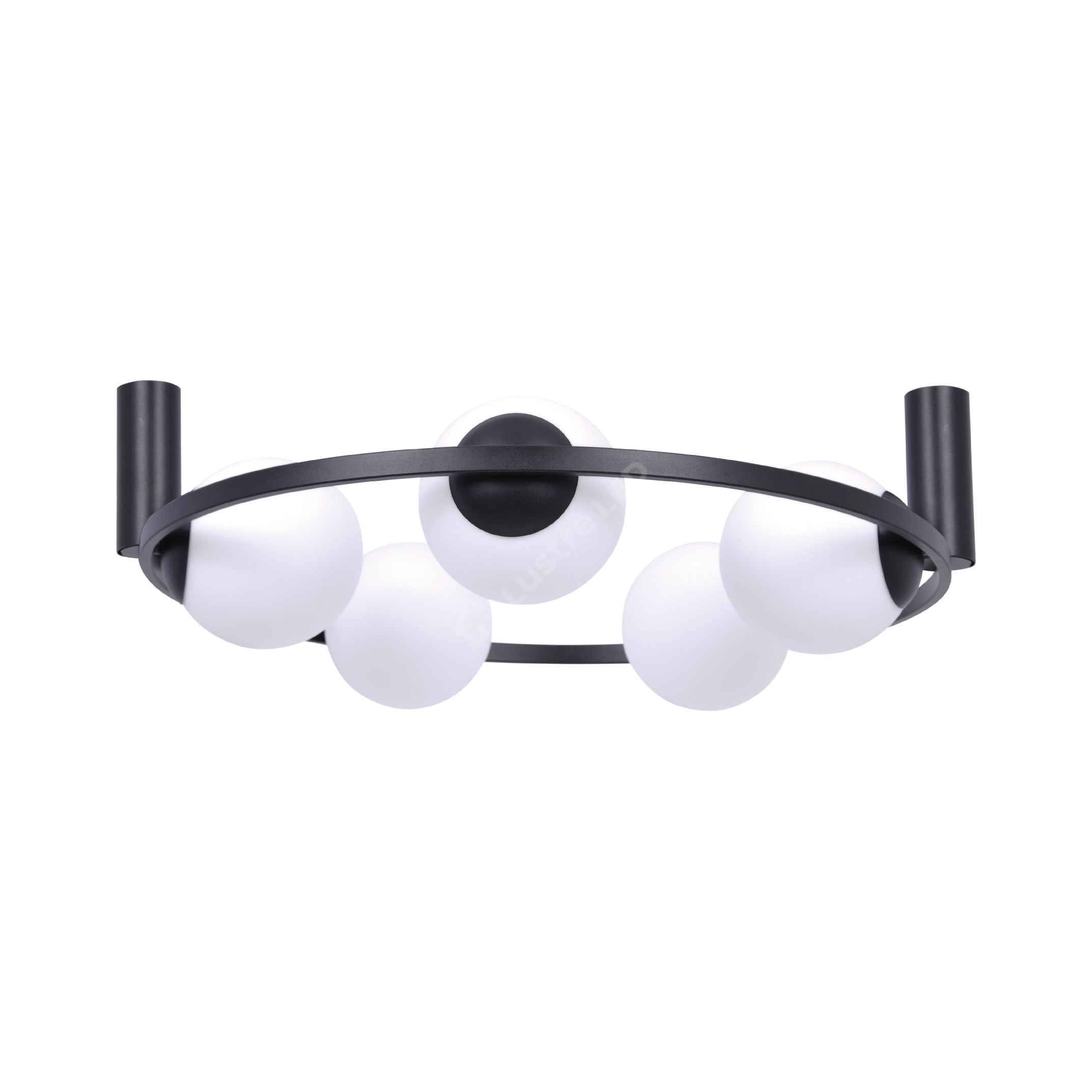 Lustra Aplicata ORBIT Black cu Abajur 5xE27 68CM
