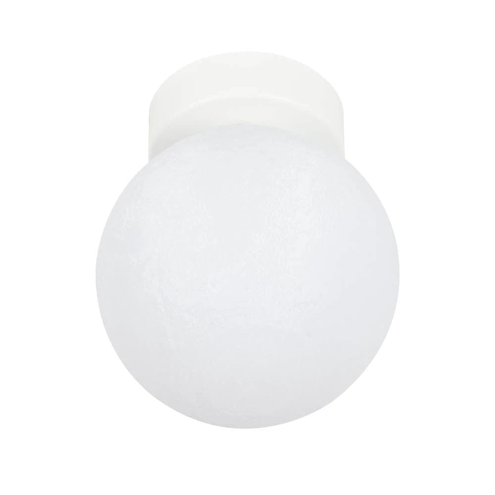 Lustra Aplicata SFERA Glob Sticla Alba 1xE27 15CM