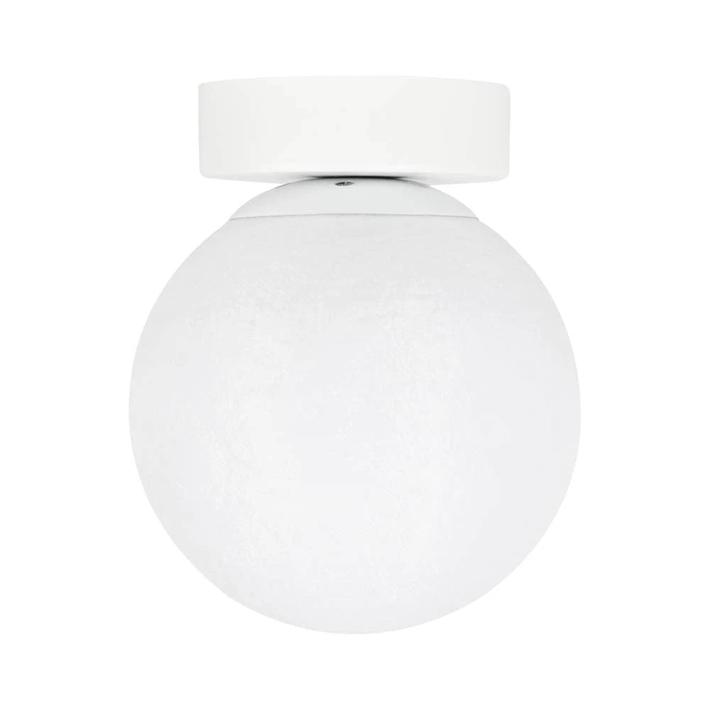 Lustra Aplicata SFERA Glob Sticla Alba 1xE27 15CM
