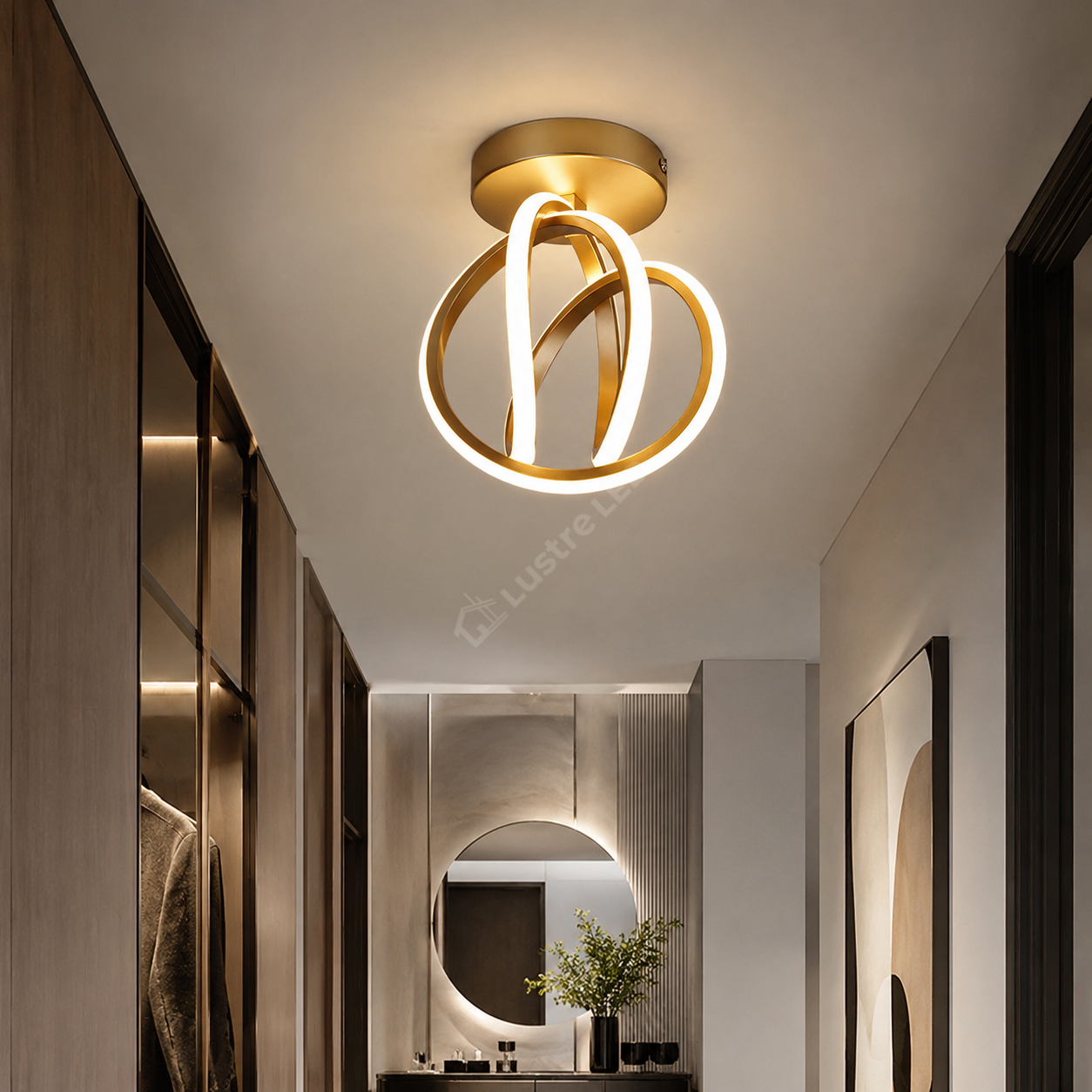 Lustra Aplicata SPIRA Gold 25CM 3 Functii 28W Echivalent 140W