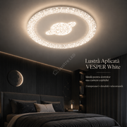 Lustra Aplicata VESPER White 30CM Echivalent 260W Telecomanda