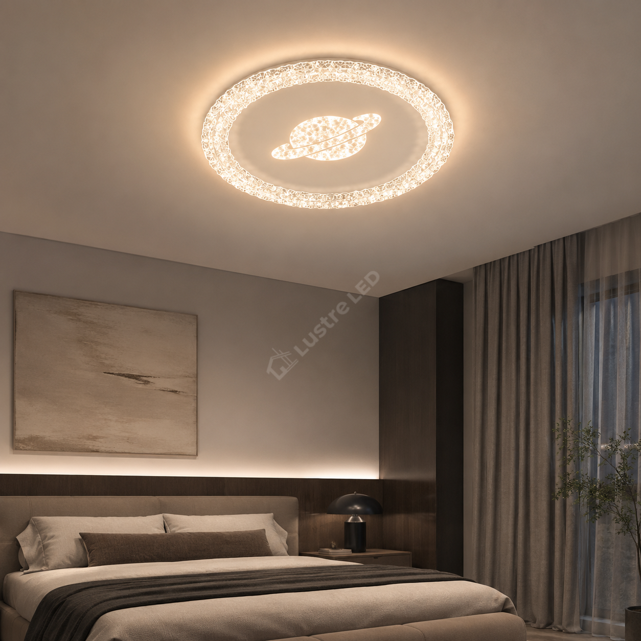Lustra Aplicata VESPER White 30CM Echivalent 260W Telecomanda