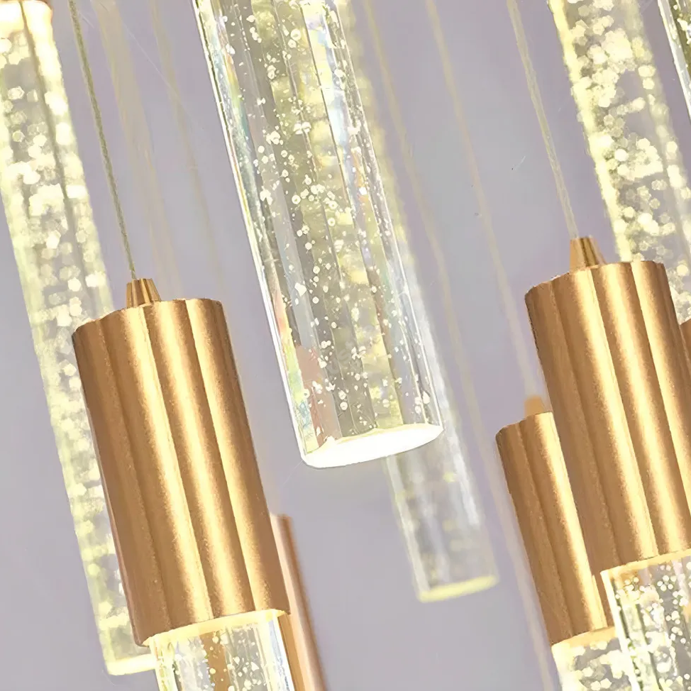 Lustra BUBBLE Glass Gold Echivalent 200W