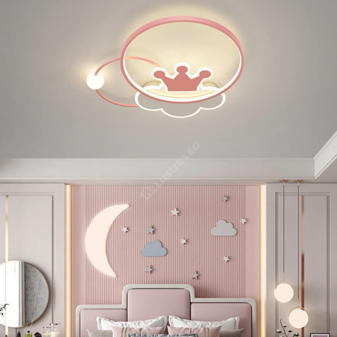 Lustra LED 110W Pink Majesty Telecomanda Echivalent 300W KIDS Lighting Fixtures