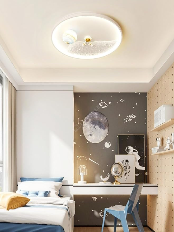 Lustra Led 150W Astro-Man Kids Echivalent 500W Telecomanda Lighting Fixtures