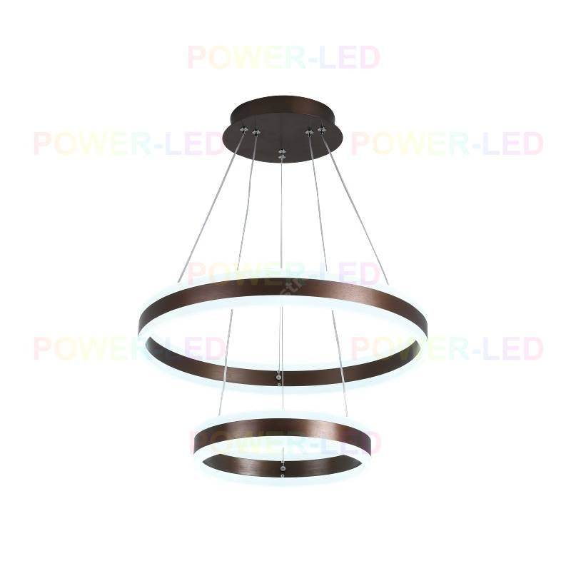 Lustra Led 204W King Wenge 2 Segmente Telecomanda Lighting Fixtures