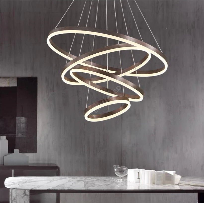 Lustra Led 288W Wonderland Brown 4 Segmente Echivalent 1000W Chandeliers