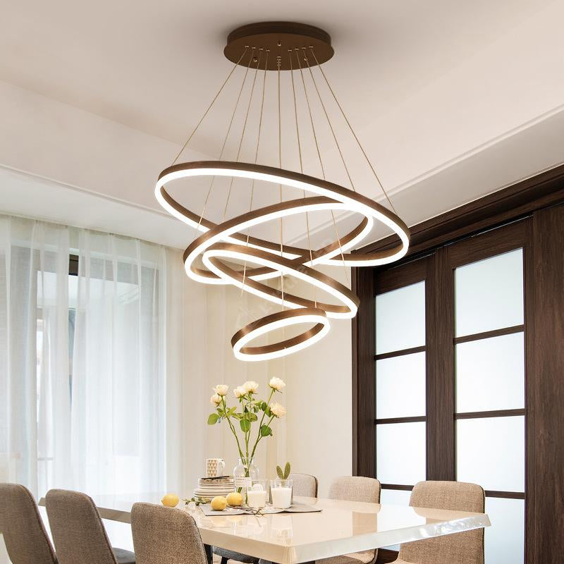 Lustra Led 288W Wonderland Brown 4 Segmente Echivalent 1000W Chandeliers