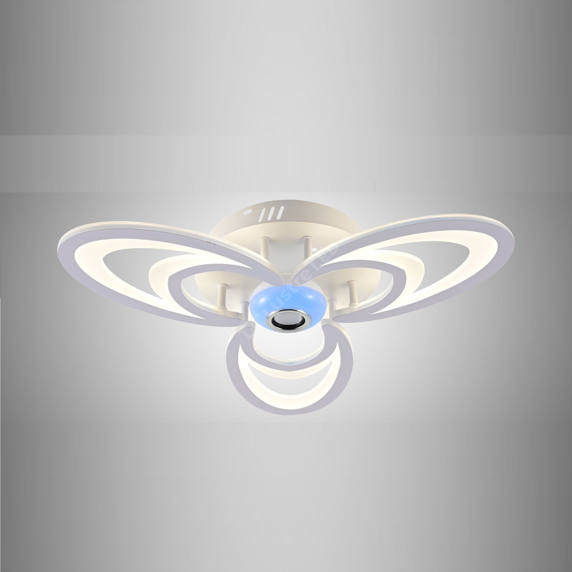 Lustra Led 84W 3 Petale Cu Telecomanda Si Boxa Mp3 Echivalent 300W Lighting Fixtures