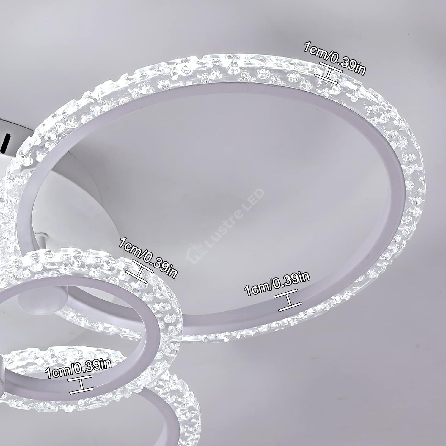 Lustra LED 4+2 CIRCLE Bubbles Echivalent 800W Telecomanda