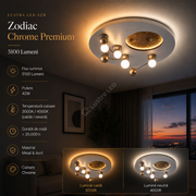 Lustra LED 42W Zodiac Chrome Dimabila Premium Echivalent 500W